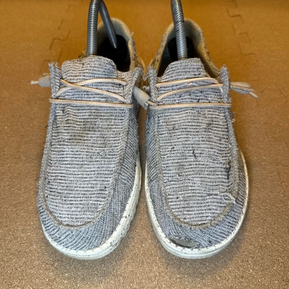 Hey Dude Wendy Stretch Rose‎ Grey Slip On Loafers Womens Size 8 121416830